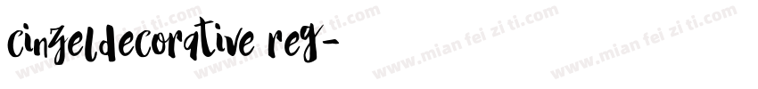 cinzeldecorative reg字体转换